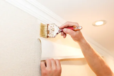 Pose de papier peint à Homps — revêtements muraux et toiles de verre